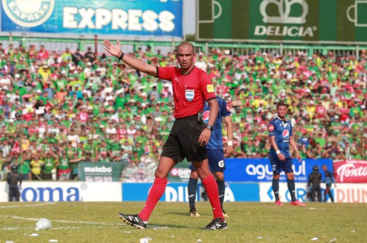 Óscar Moncada será el árbitro del duelo Marathón-Motagua de este sábado