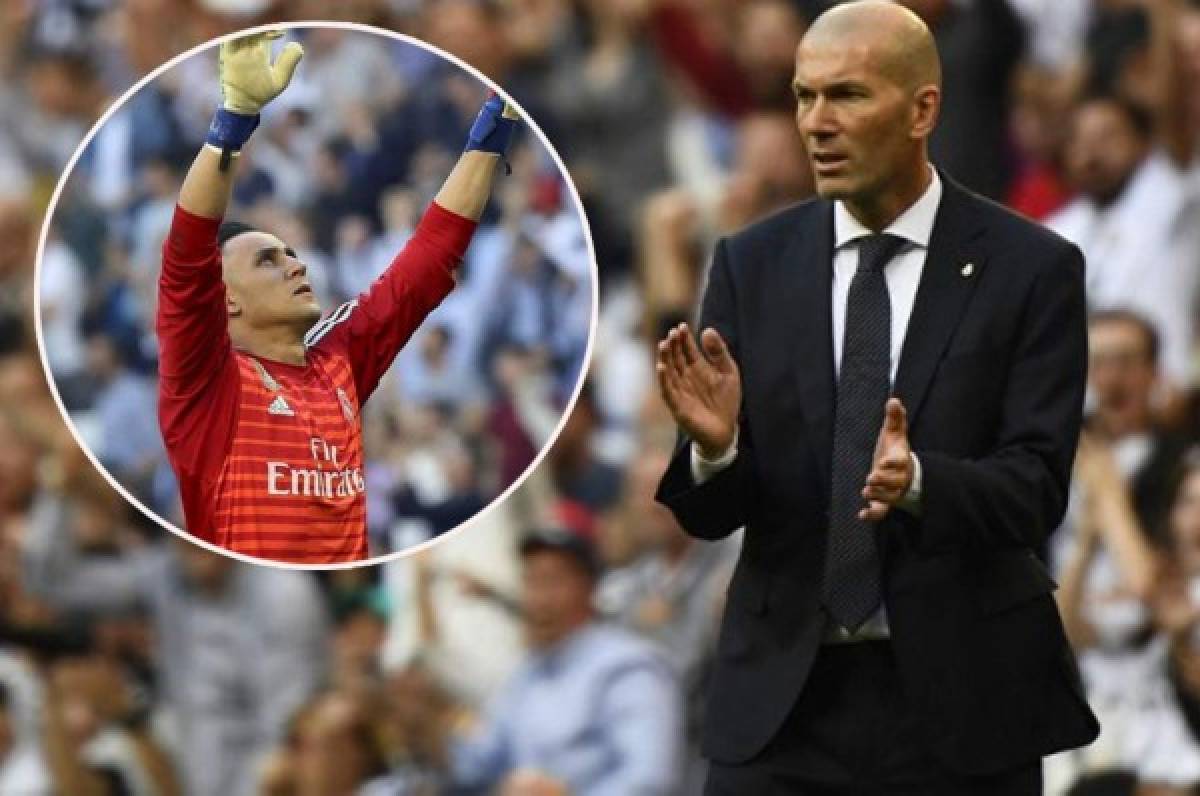 Zidane: ''No olvido lo que ha hecho Keylor Navas en el Real Madrid, tiene que jugar más''