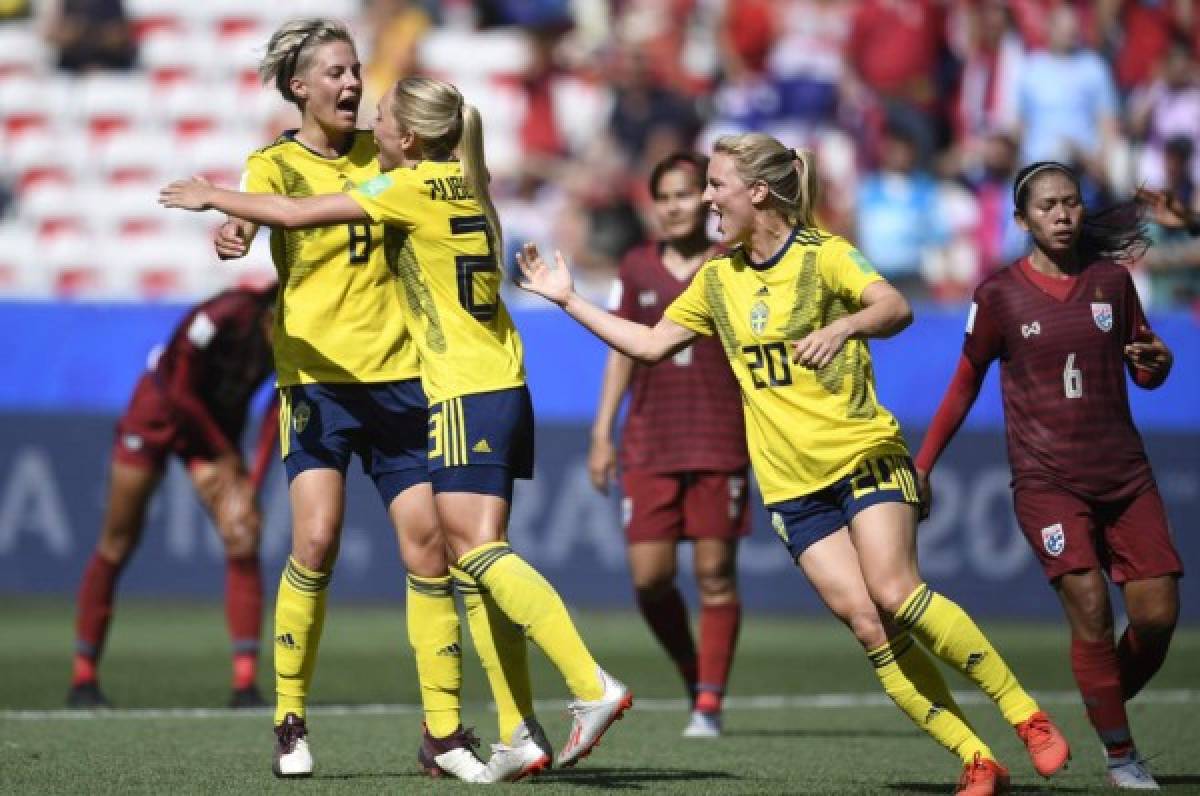Suecia golea 5-1 a Tailandia y pasa a octavos en el Mundial femenino