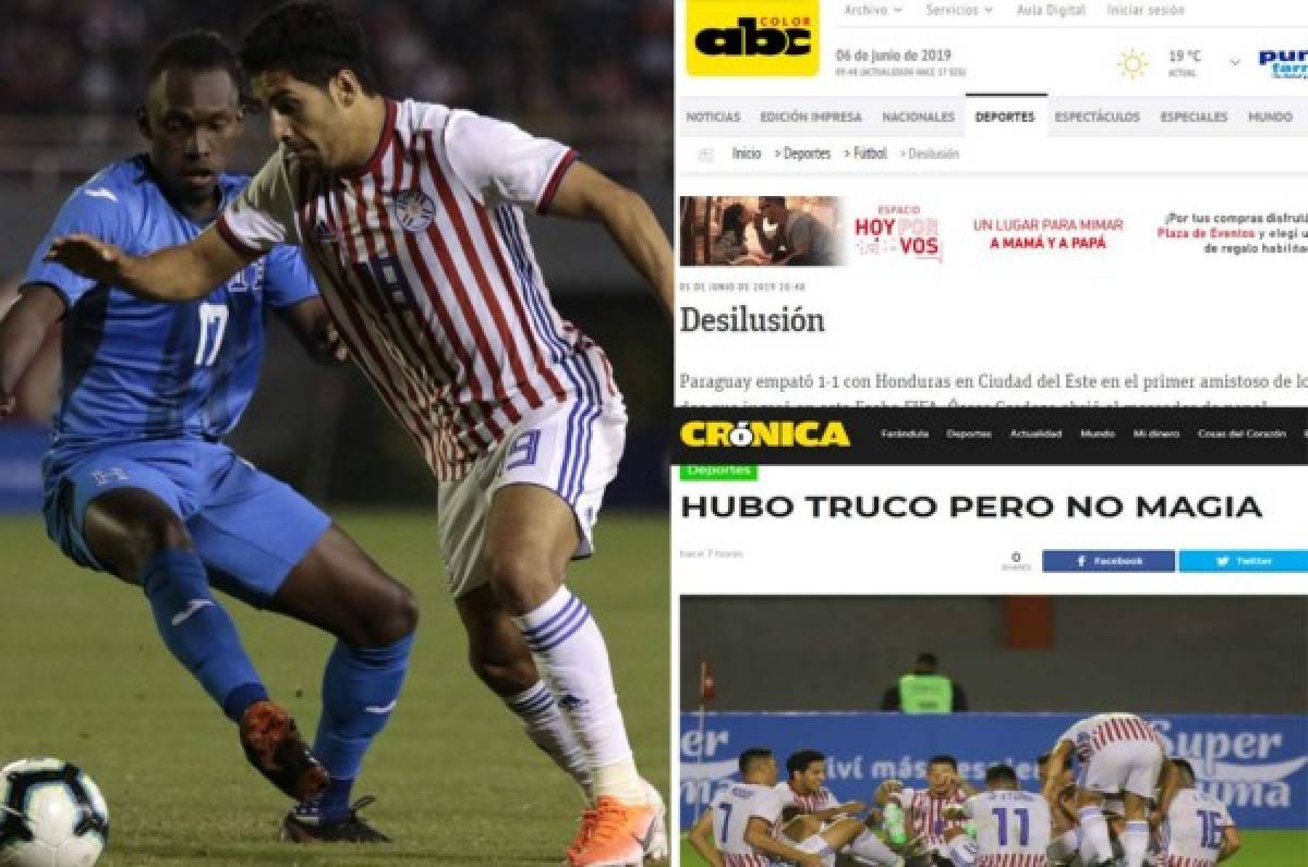 Lo que dice la prensa de Paraguay tras el empate ante Honduras: 'Desilusión'