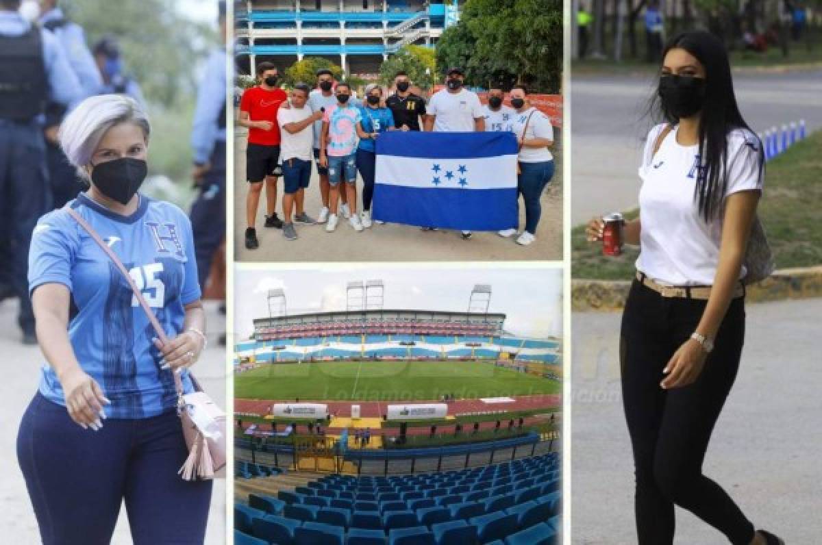 Con la familia Arriaga presente: así es el ambiente previo al Honduras-Jamaica en el estadio Olímpico
