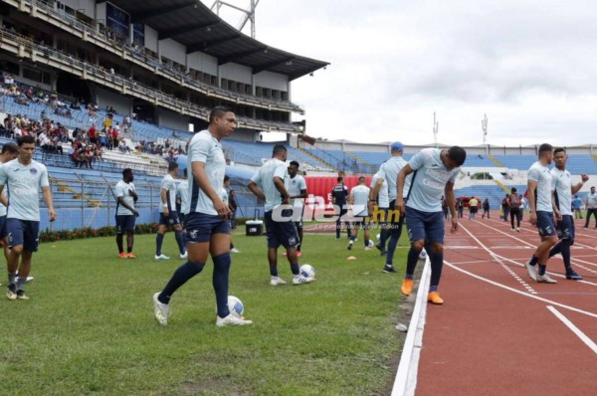 Motagua se ejercita previo al duelo ante Olimpia en el Olímpico. FOTOS: Neptalí Romero/Yoseph Amaya