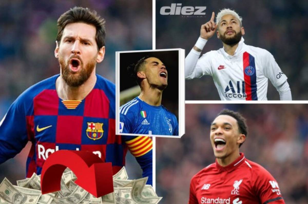 Messi fuera del top 5: Los futbolistas más valiosos del mundo ¿Y Cristiano Ronaldo?  