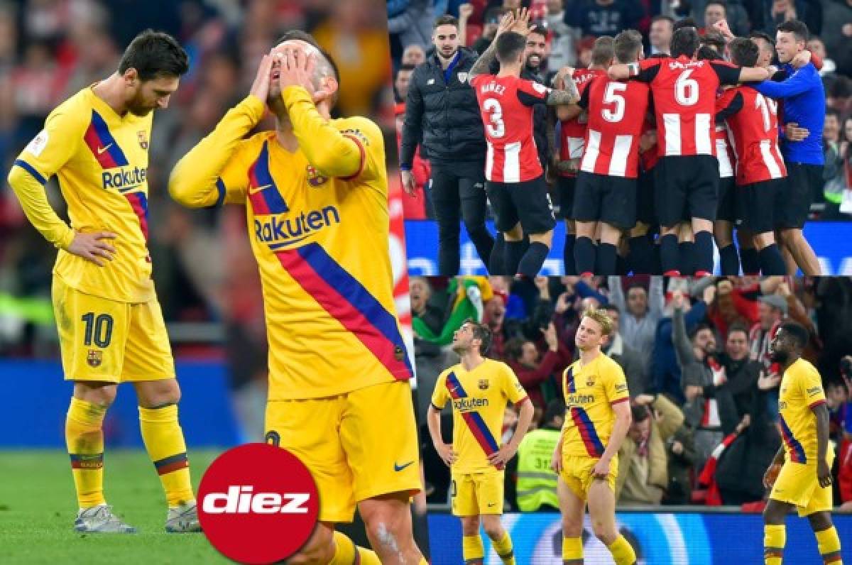 ¡Abatidos! La tristeza del Barcelona luego del gol al 90+2 del Athletic Bilbao