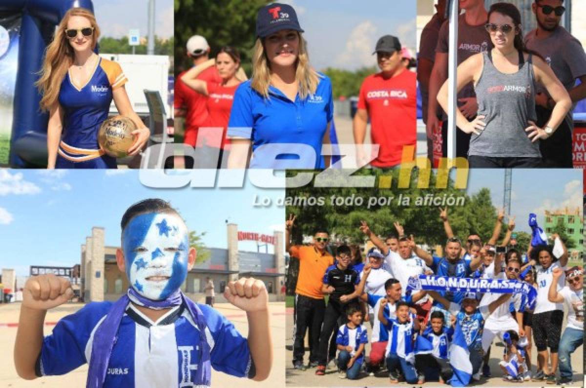 ¿Quién es la rubia? Belleza y fervor previo al Honduras-Canadá