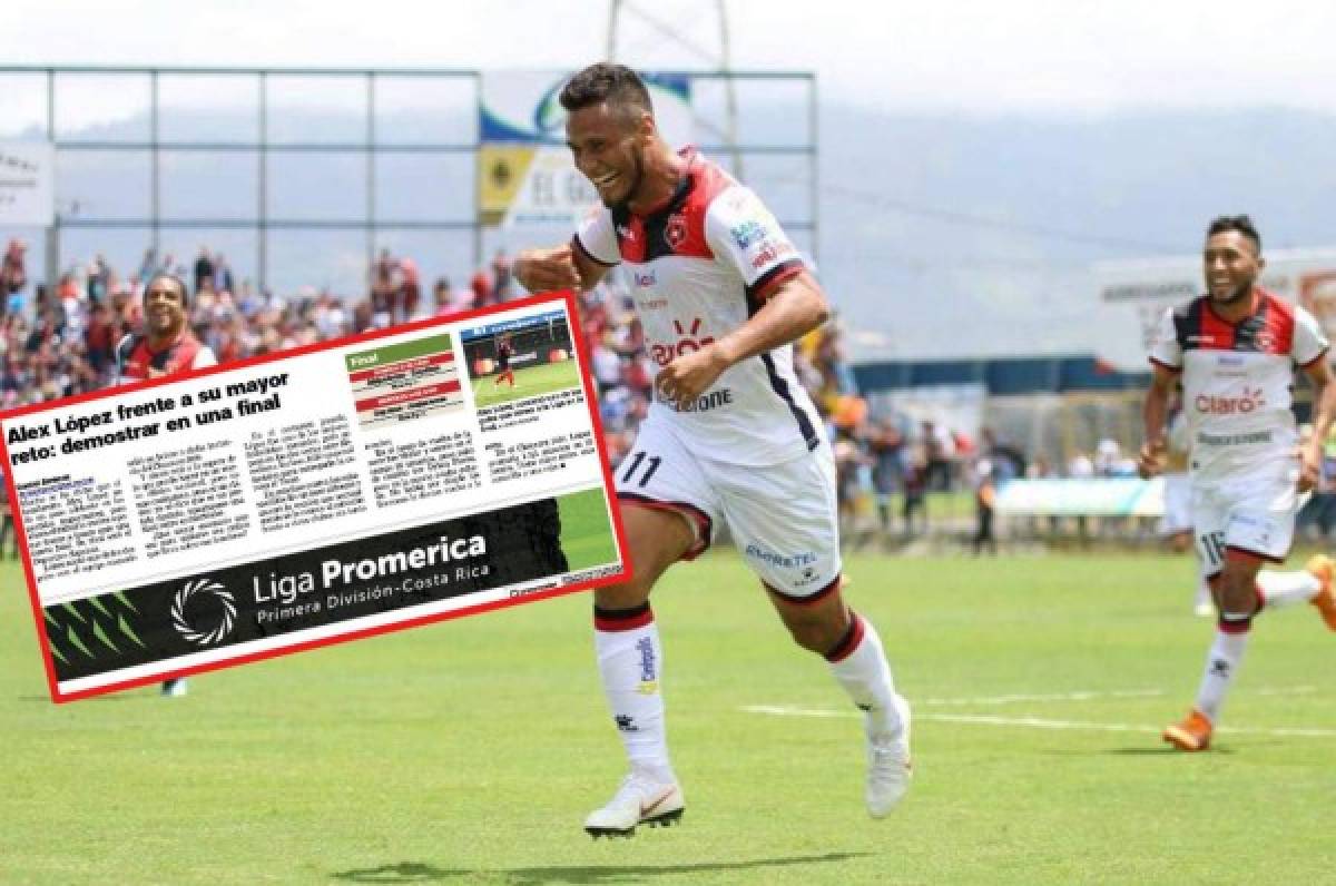 La prensa tica sigue cargando contra Alex López: 'Su mayor reto: demostrar en una final'