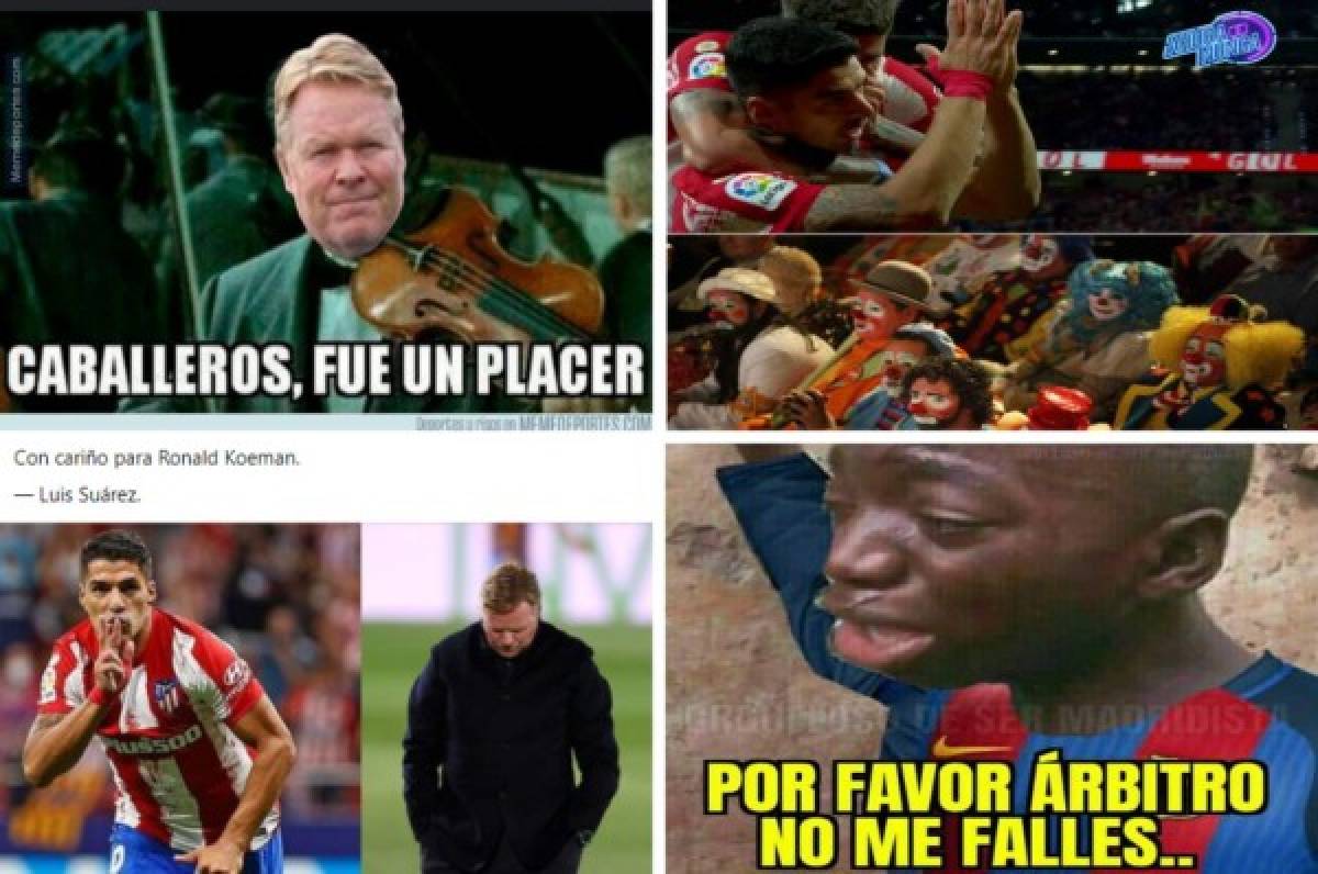 Atlético derrotó al Barcelona y los memes hacen pedazos a Koeman, Laporta y Luis Suárez