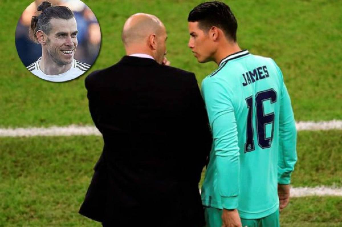 Zidane y las palabras que ilusionan a James y a Gareth Bale en el Real Madrid