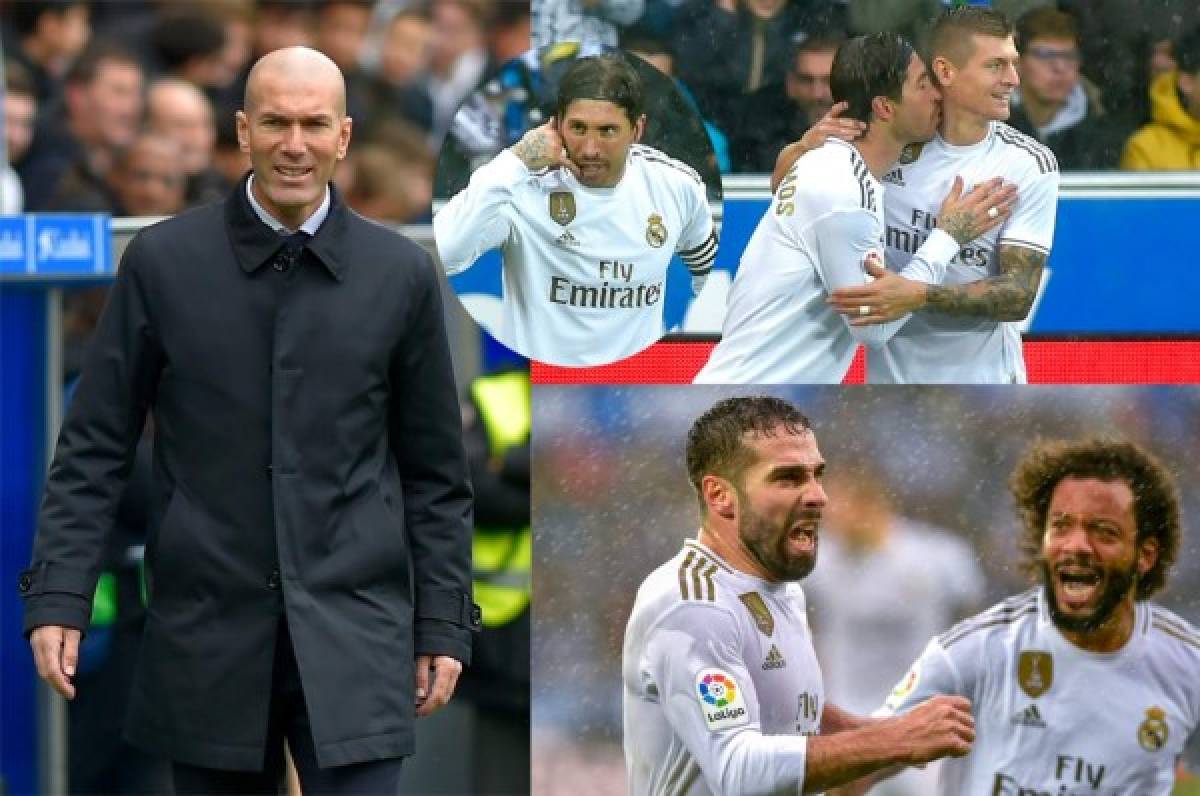 FOTOS: El 'telefonazo' al liderato y el beso de Sergio Ramos a Kroos en el Alavés-Real Madrid