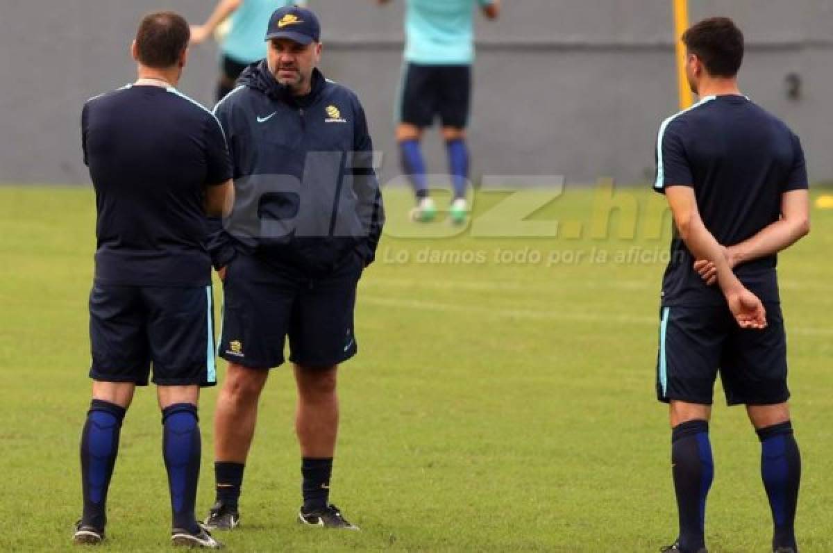 Ange Postecoglou dice que tiene a todos sus jugadores disponibles para la ida de repechaje contra Honduras este viernes en el Olímpico. Foto DIEZ