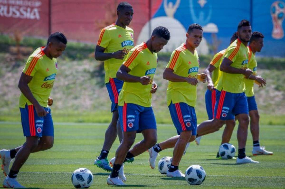 James Rodríguez ausente en entreno de Colombia en Rusia 2018