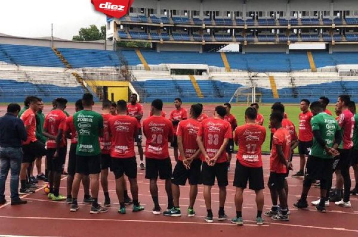 Marathón entrenó en el estadio Olímpico pensando en el Motagua