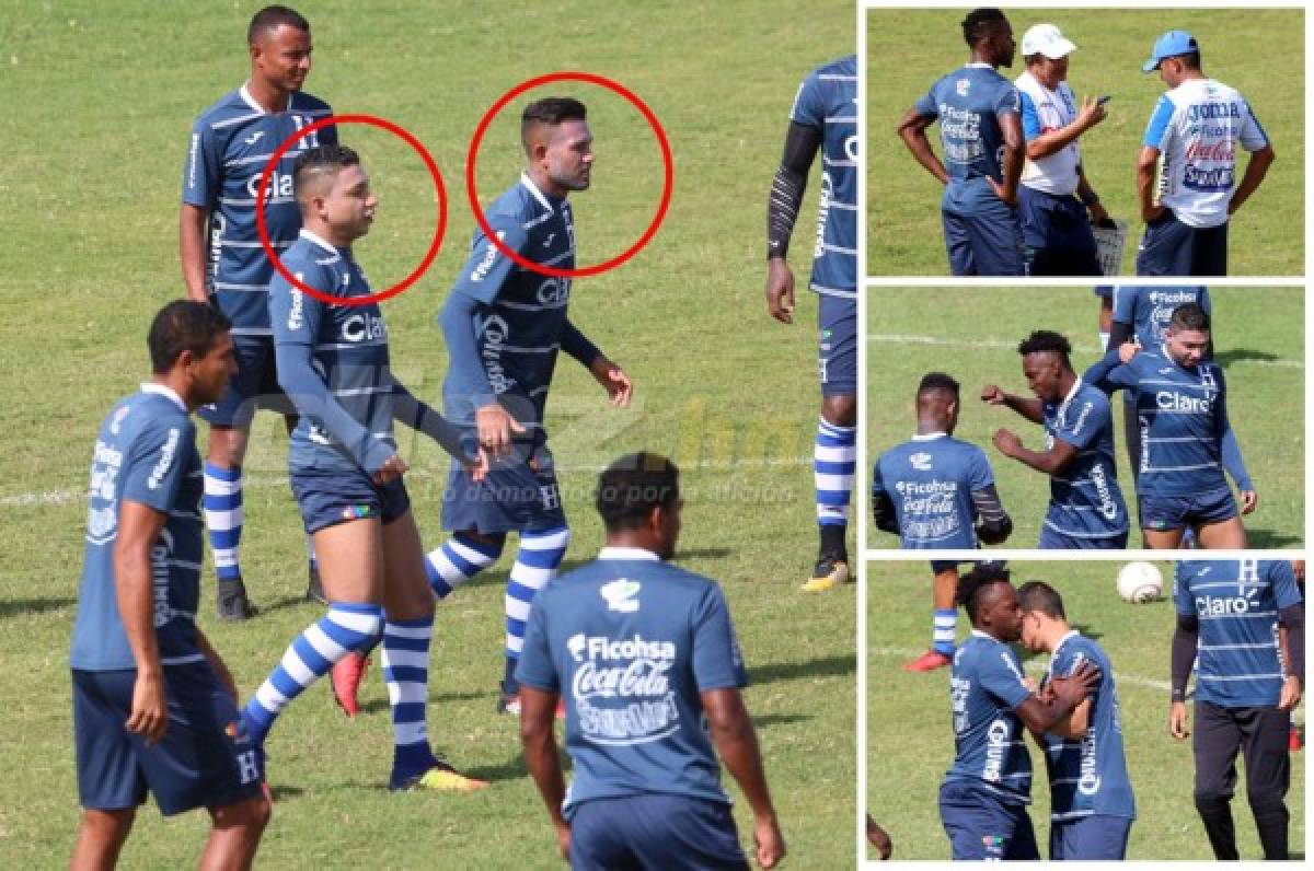 Caras pintadas y rostros optimistas en la Selección de Honduras