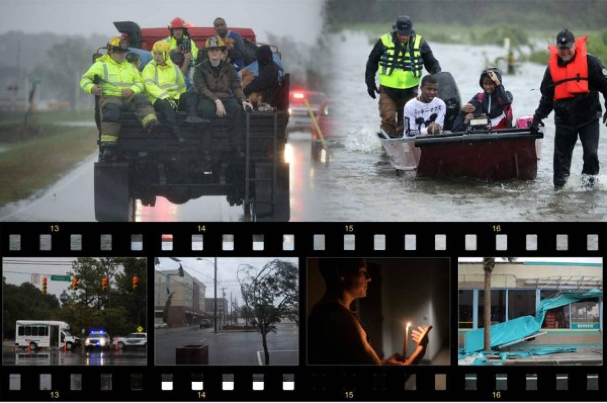 EN FOTOS: Huracán Florence ya golpeó con fuerza la costa este de Estados Unidos