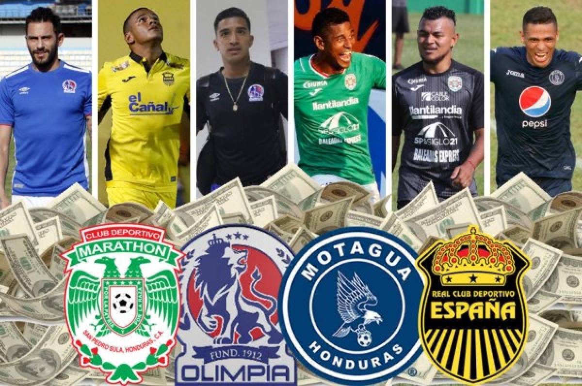 TOP: Los 15 jugadores más caros del Torneo Apertura 2019 en Honduras