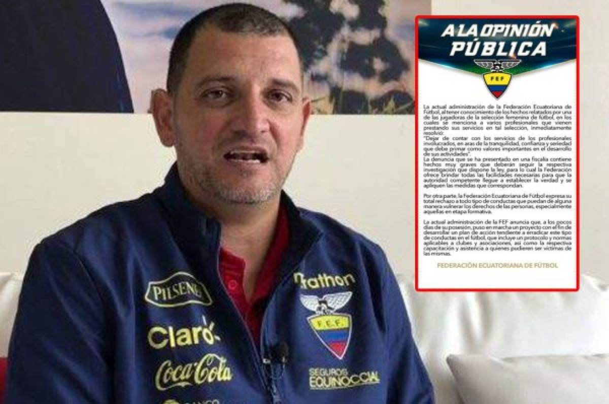 Escándalo: Despiden a técnico de la selección femenina de Ecuador por acoso sexual