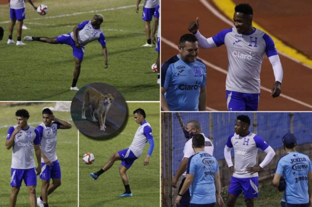 Con cuatro legionarios y los cañoneros del Vida: así fue el primer entrenamiento de Honduras en el Estadio Olímpico