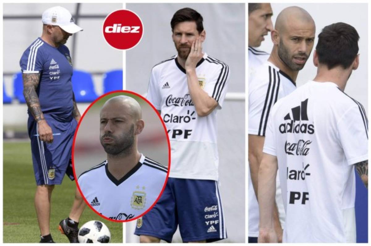 El rostro de Messi: El tenso entreno de Argentina antes de su 'final' contra Nigeria en Rusia 2018