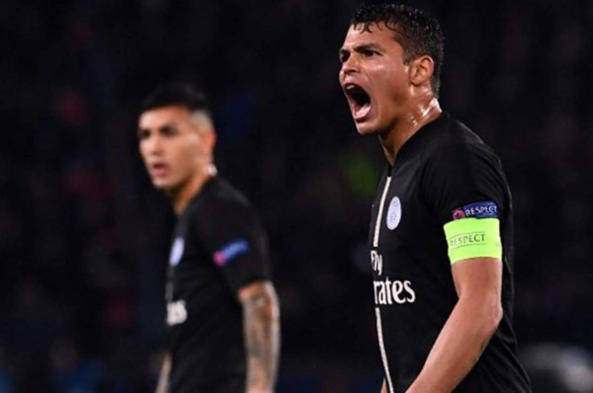 Thiago Silva, destrozado, pide perdón a la afición del PSG por la eliminación