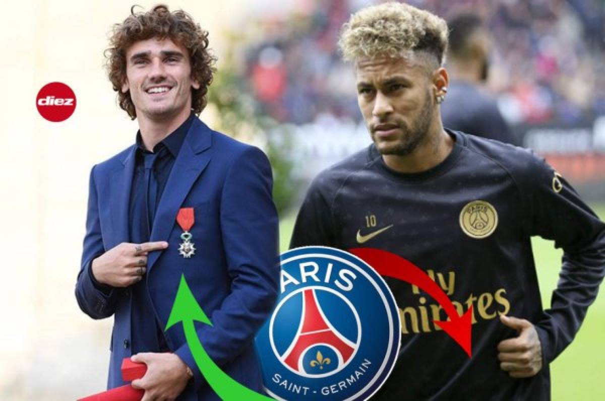 PSG: Griezmann llegaría para reemplazar la eventual baja de Neymar