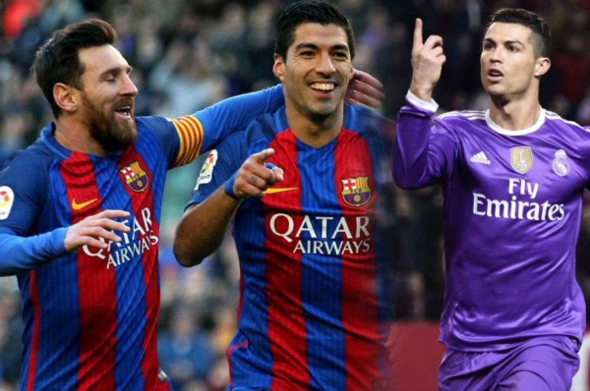 Cristiano recorta, pero Messi y Suárez lideran tabla de goleo en España