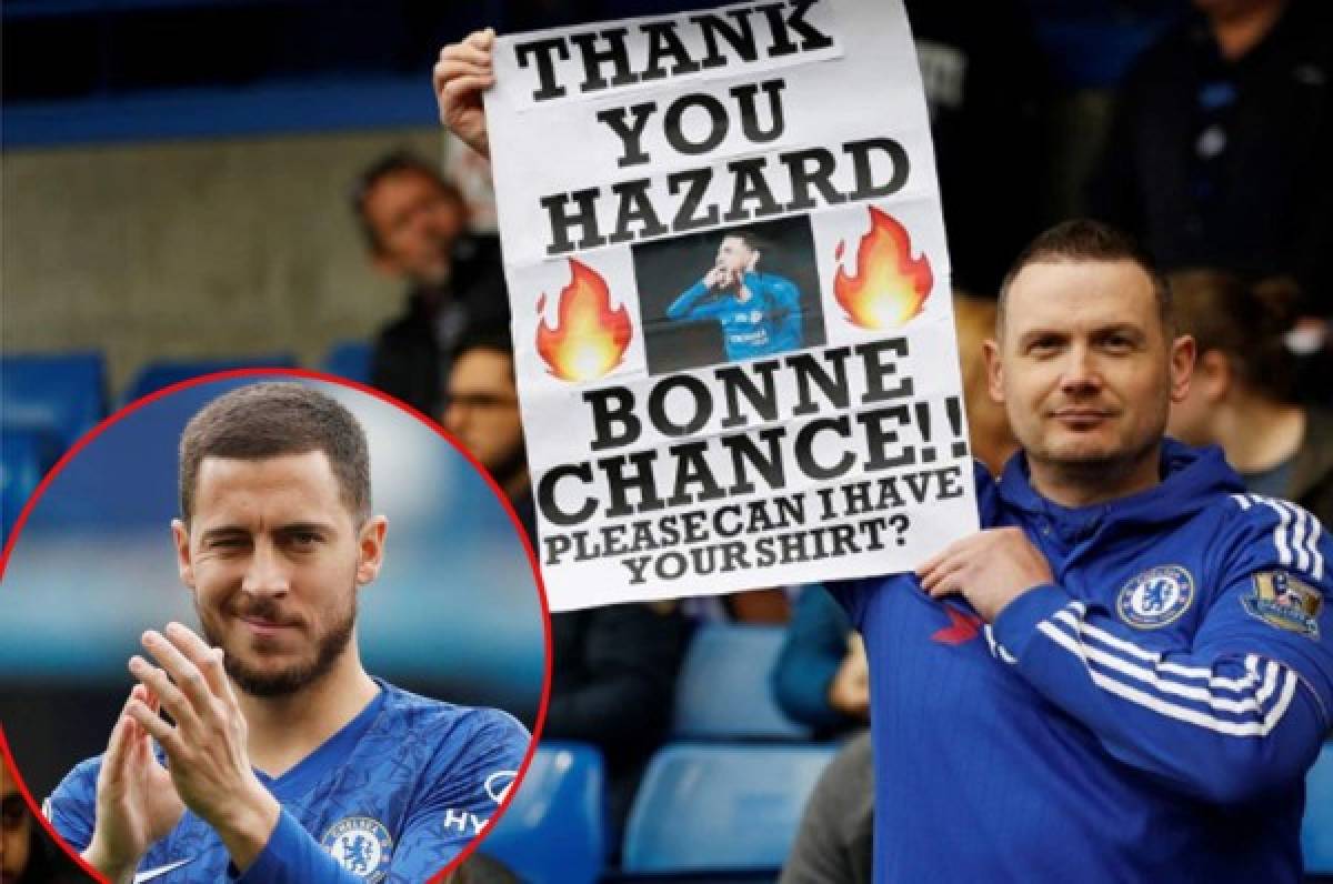 Afición del Chelsea comenzó a despedirse de Hazard: ''Gracias y buena suerte''