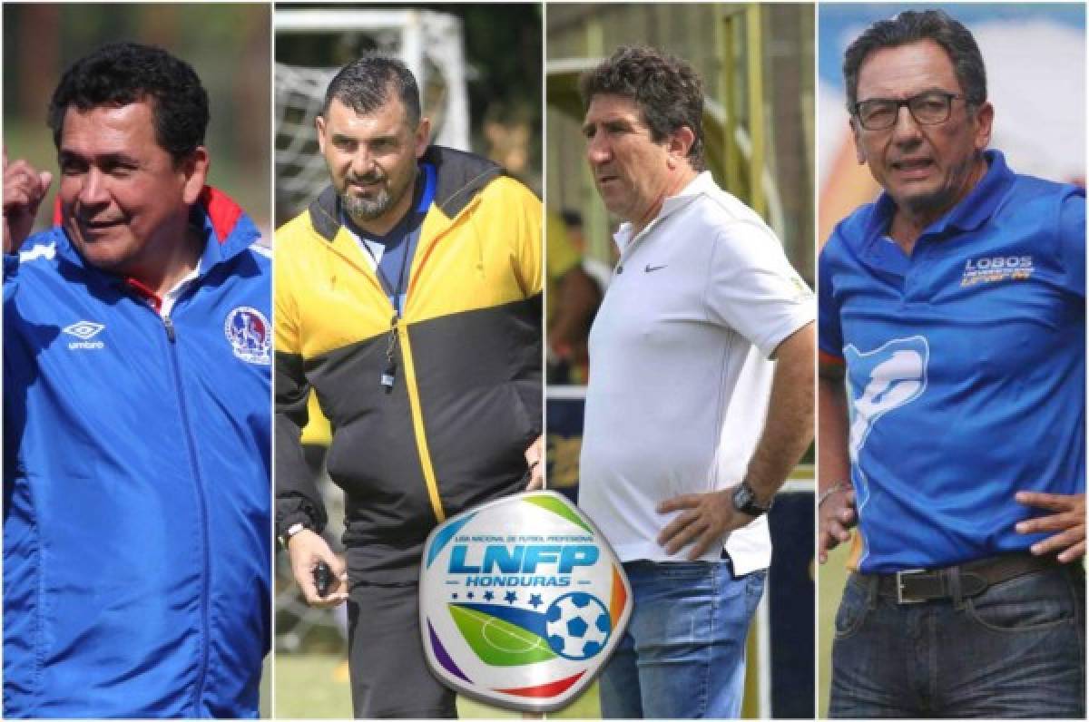 ¡Los 10 técnicos del Apertura 2018 en la Liga Nacional deHonduras!