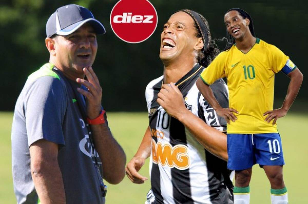 Diego Vázquez bromea sobre Ronaldinho: 'Lo voy a sentar si no corre'