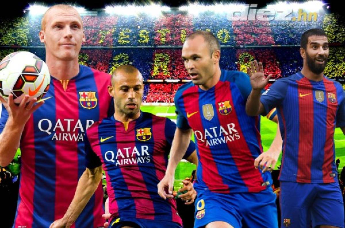 ¡Los jugadores que no volverían vestir la camiseta del Barcelona!