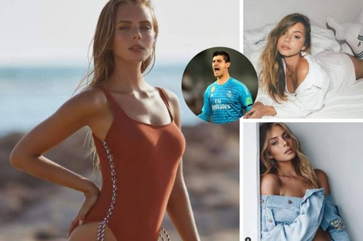 Courtois, 'cazado' con una espectacular modelo israelí de la que Neymar pasa muy pendiente