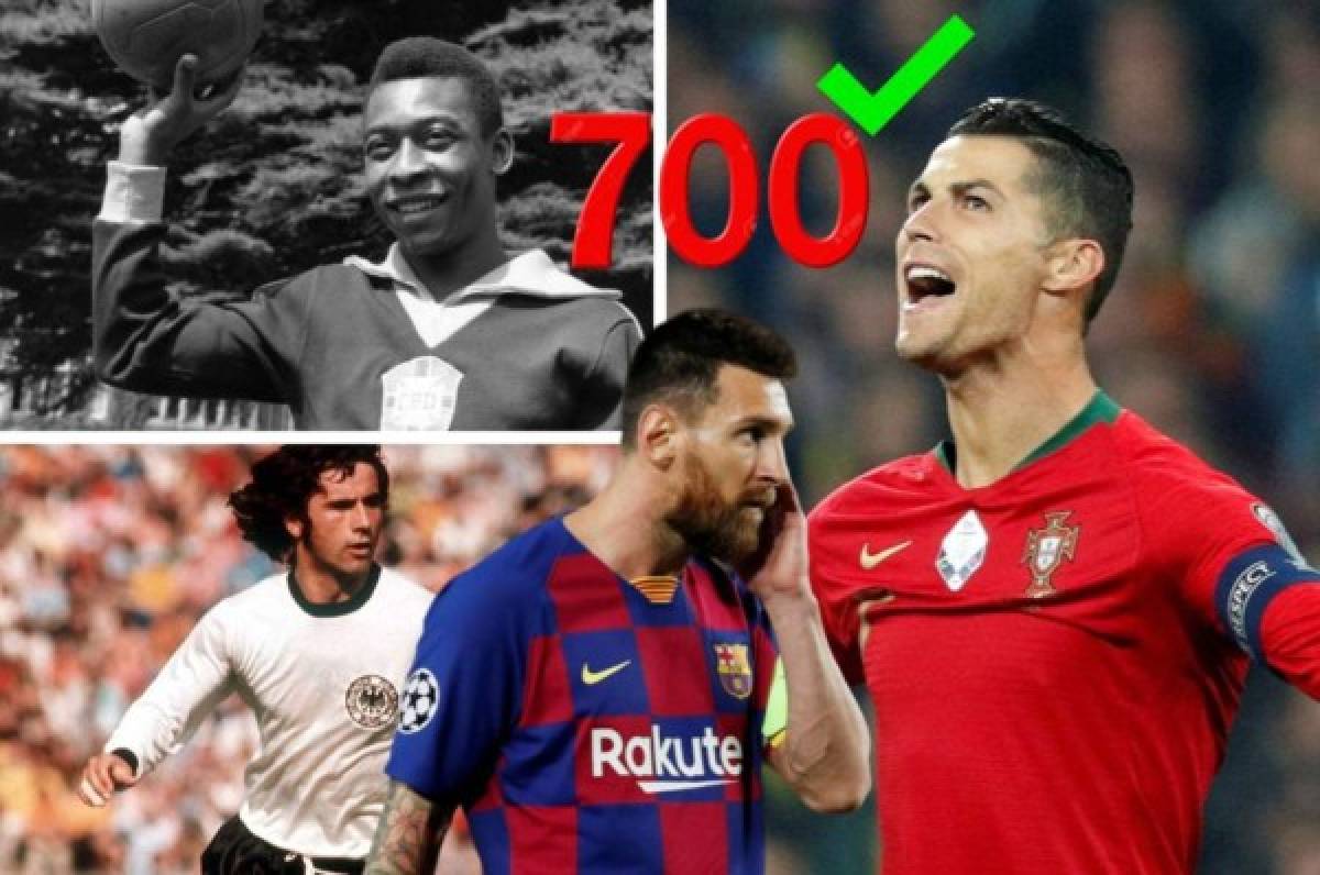 ¿Y Messi? Cristiano Ronaldo y las leyendas que anotaron más de 700 goles