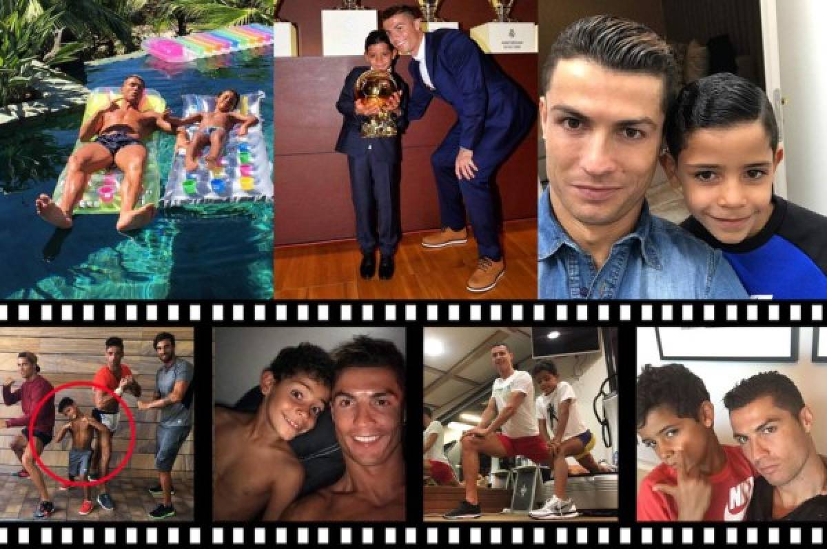 ¡Ejemplar! Cristiano Ronaldo educa a su hijo para que siga sus pasos