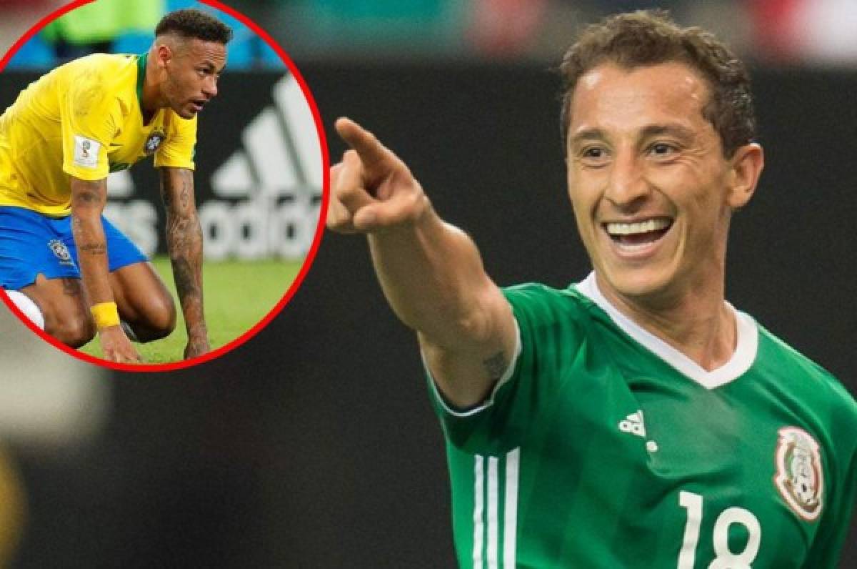 ¡El mexicano Andrés Guardado se burla de Neymar tras la eliminación de Brasil!