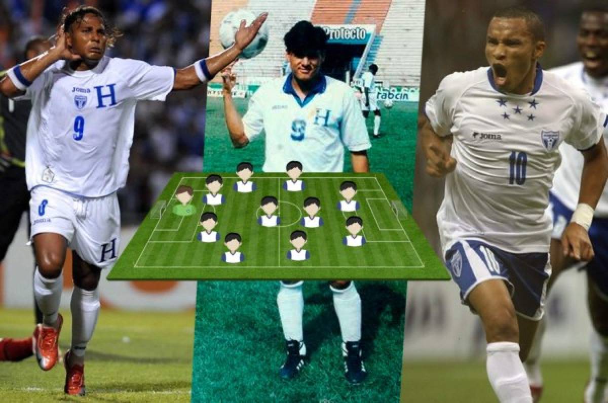 ¡TEMIBLE! El 11 ideal de Honduras ante Costa Rica en los últimos tiempos