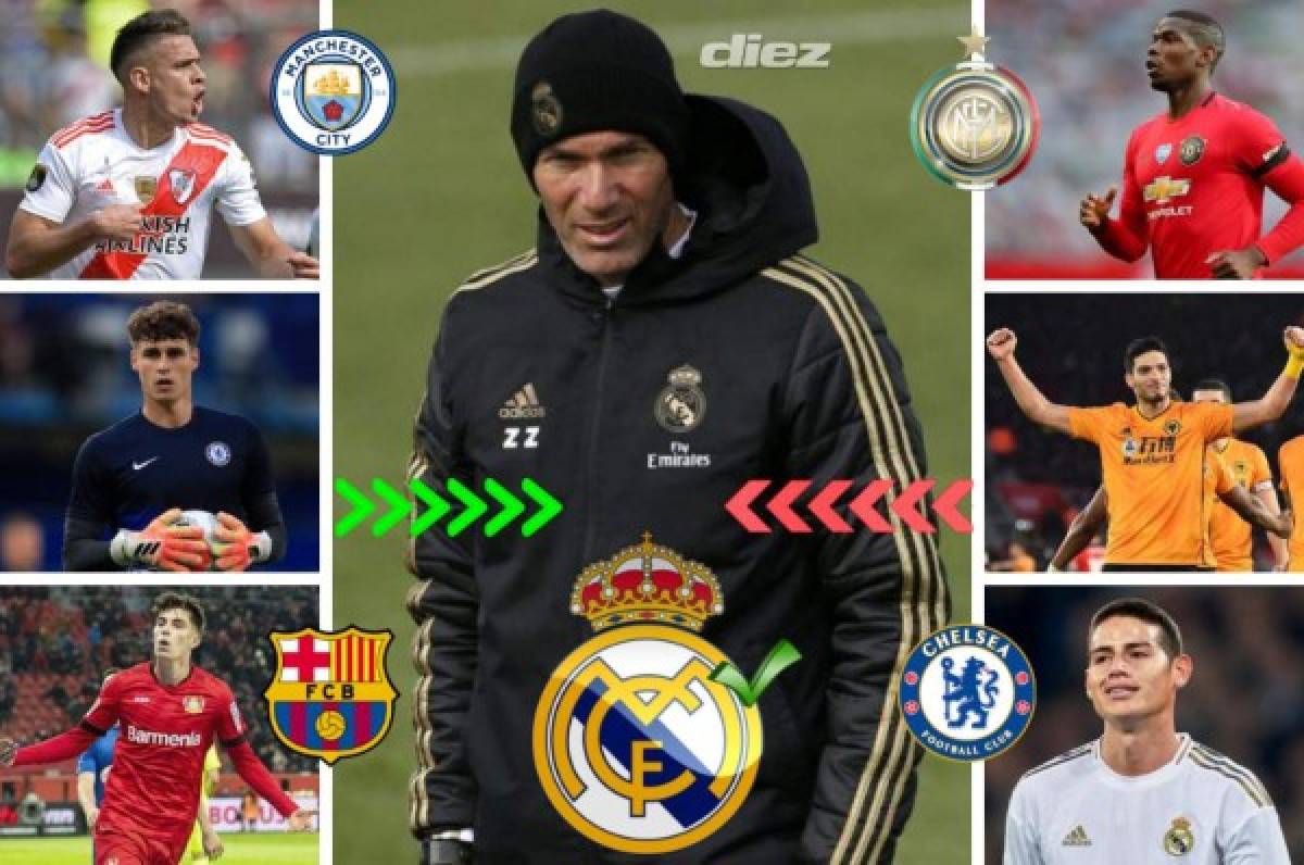 Mercado: El fichaje tapado de Zidane, bombazo del Barcelona y ofertón por James Rodríguez