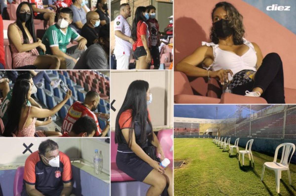 La afición volvió al estadio: las hermosas chicas y la fisioterapeuta del Vida que enamoró en La Ceiba