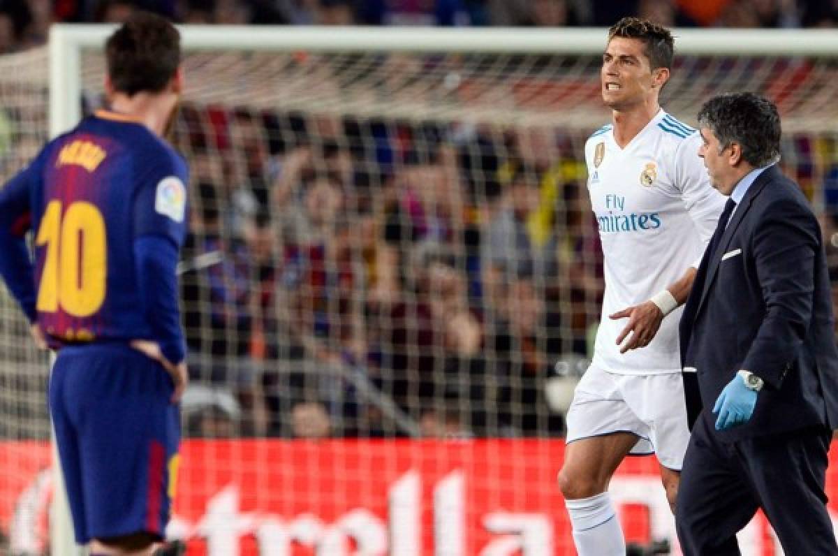 Alerta: Cristiano Ronaldo se retira lesionado en el Camp Nou