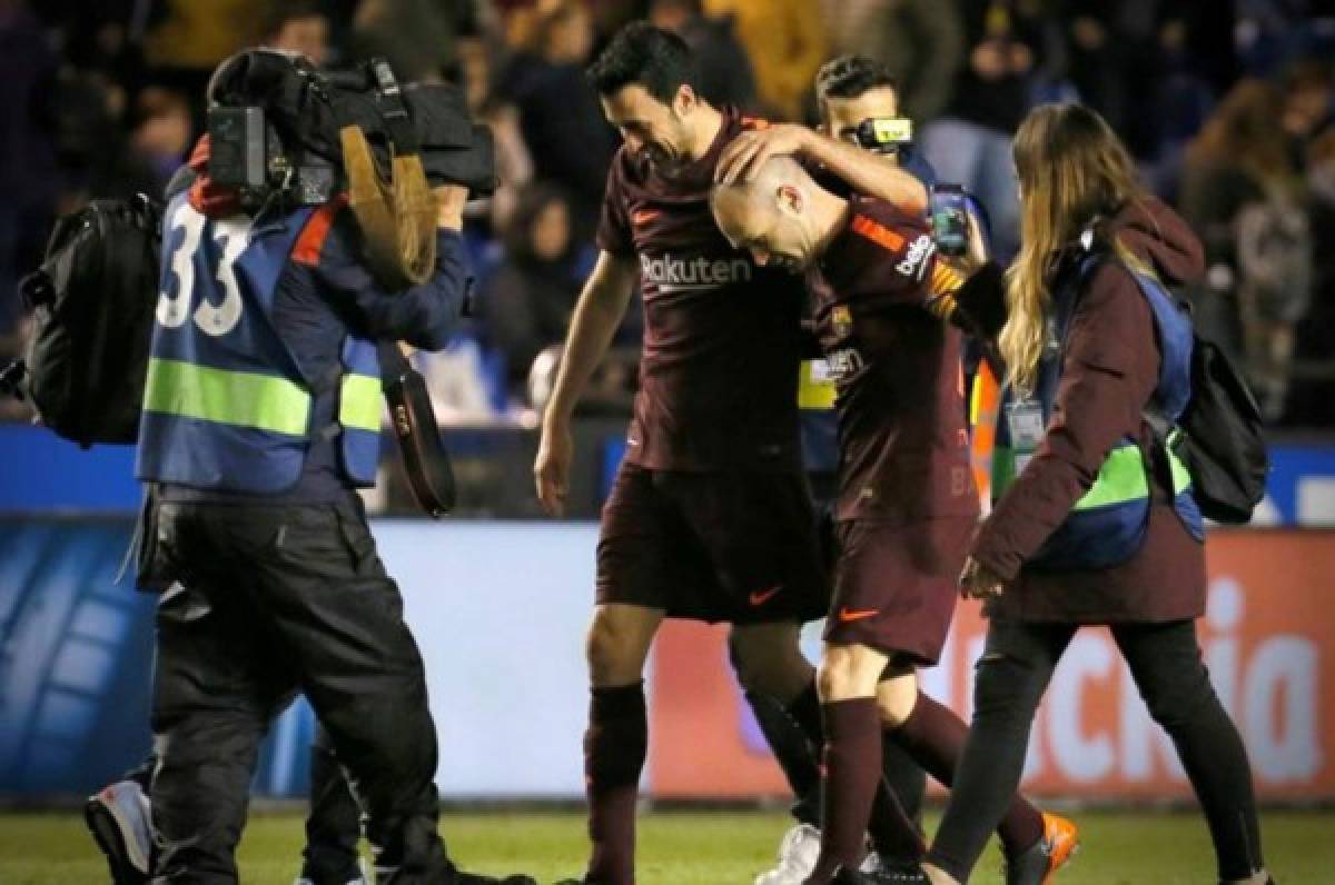 Iniesta, homenaje espectacular en Riazor y su último título con el Barça