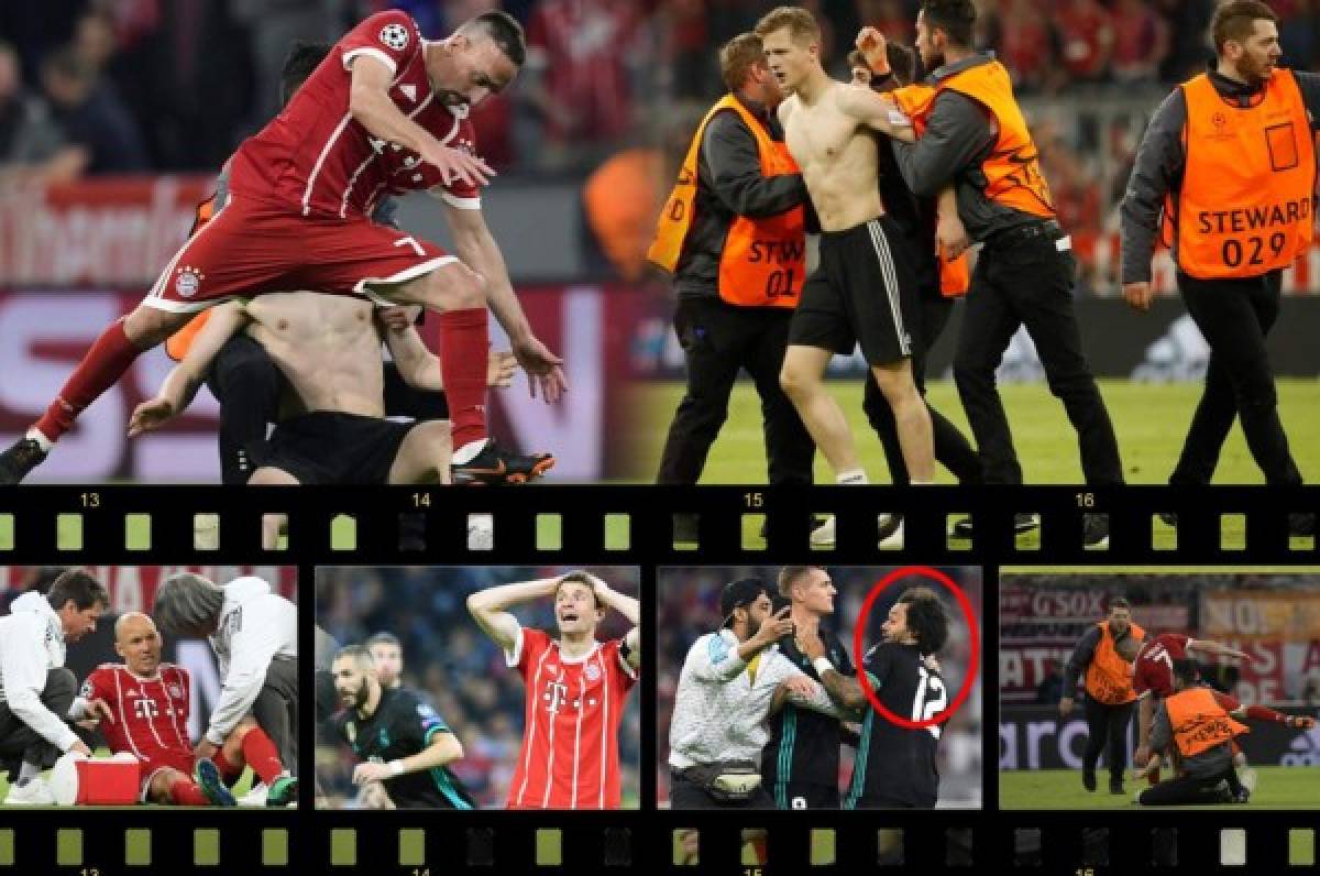 NO SE VIO EN TV: El susto de Ribery al final y el bonito gesto de Ramos con Navas