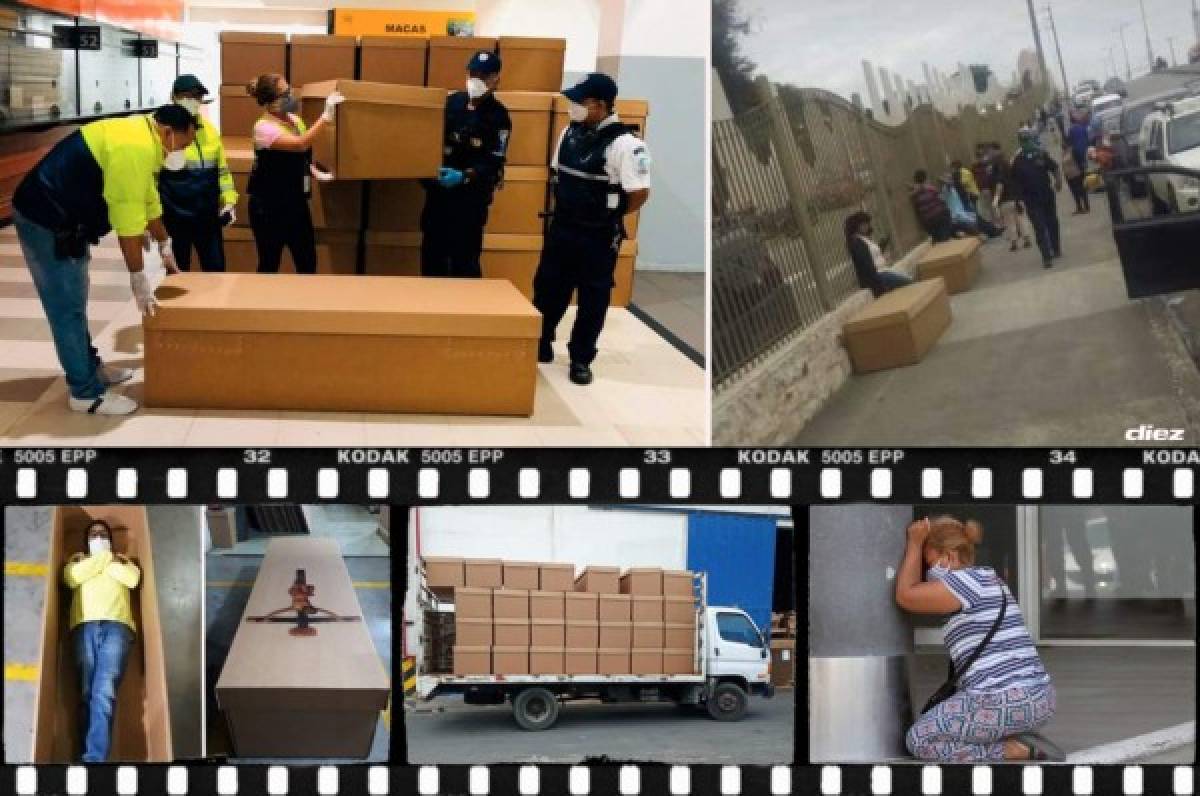 Horror en Ecuador: Los ataúdes de cartón para los muertos por coronavirus