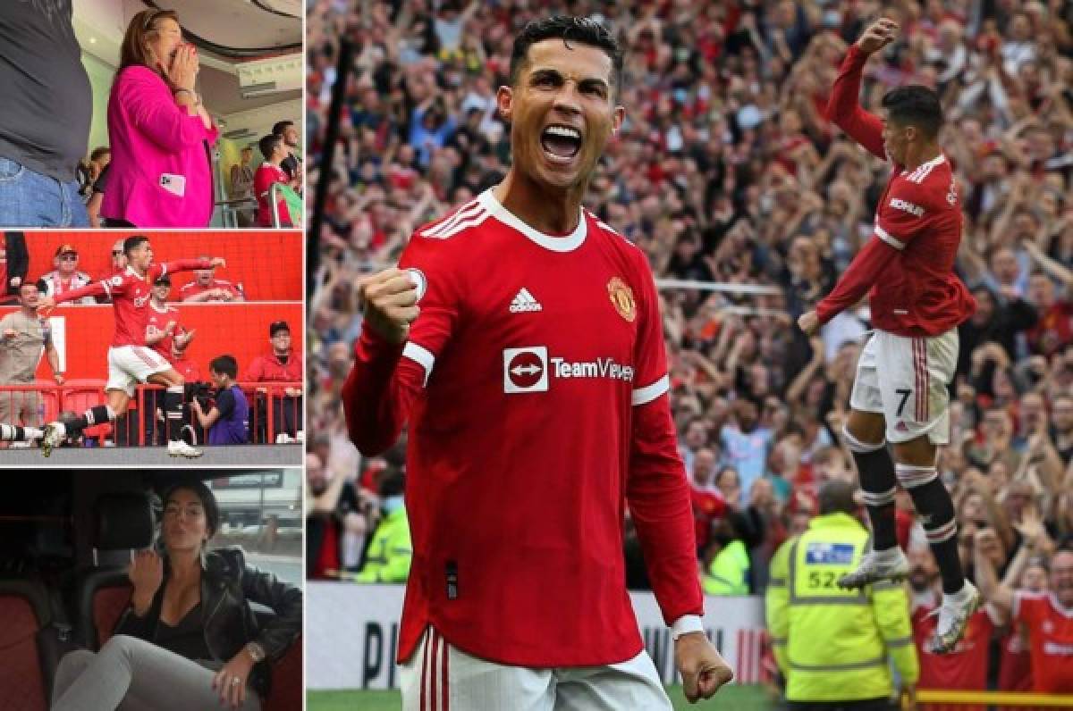 El regreso de Cristiano Ronaldo con el Manchester United: dos goles, vuela en Old Trafford y la emoción de su mamá