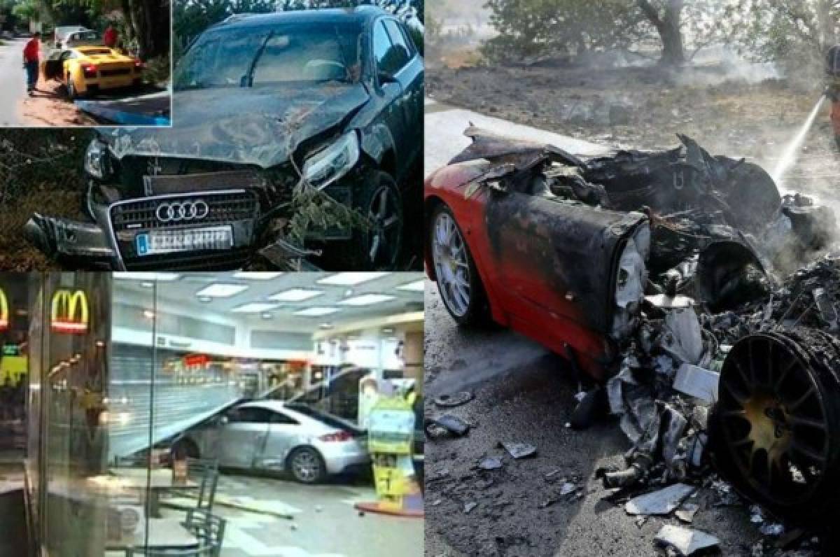 Destrozaron sus autos: Los cracks del fútbol que son un peligro al volante