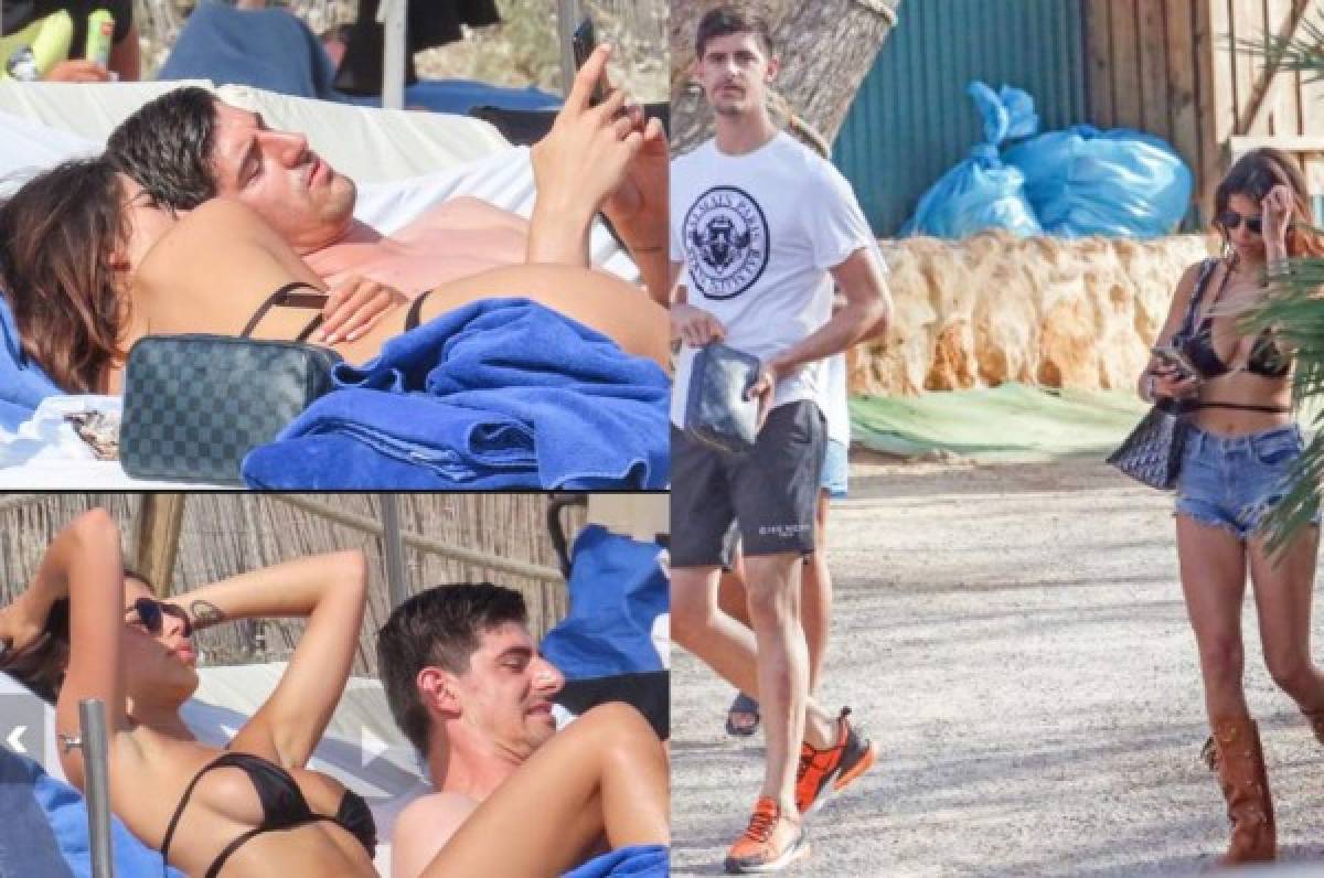 ¡Pillado! Courtois fue captado de vacaciones en Ibiza con dos infartantes mujeres