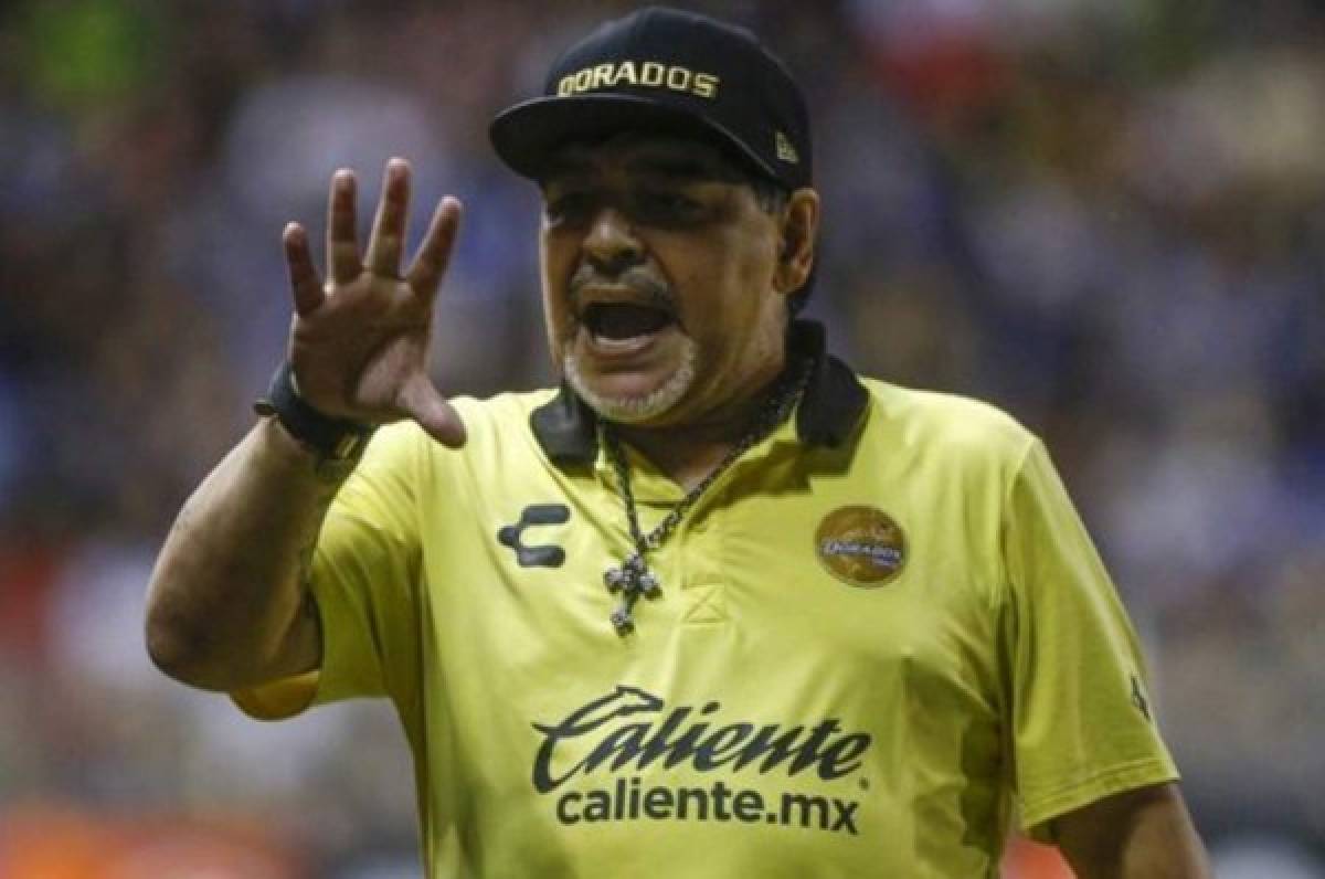 Maradona explota y llama 'hijo de pu**' al presidente de la Conmebol