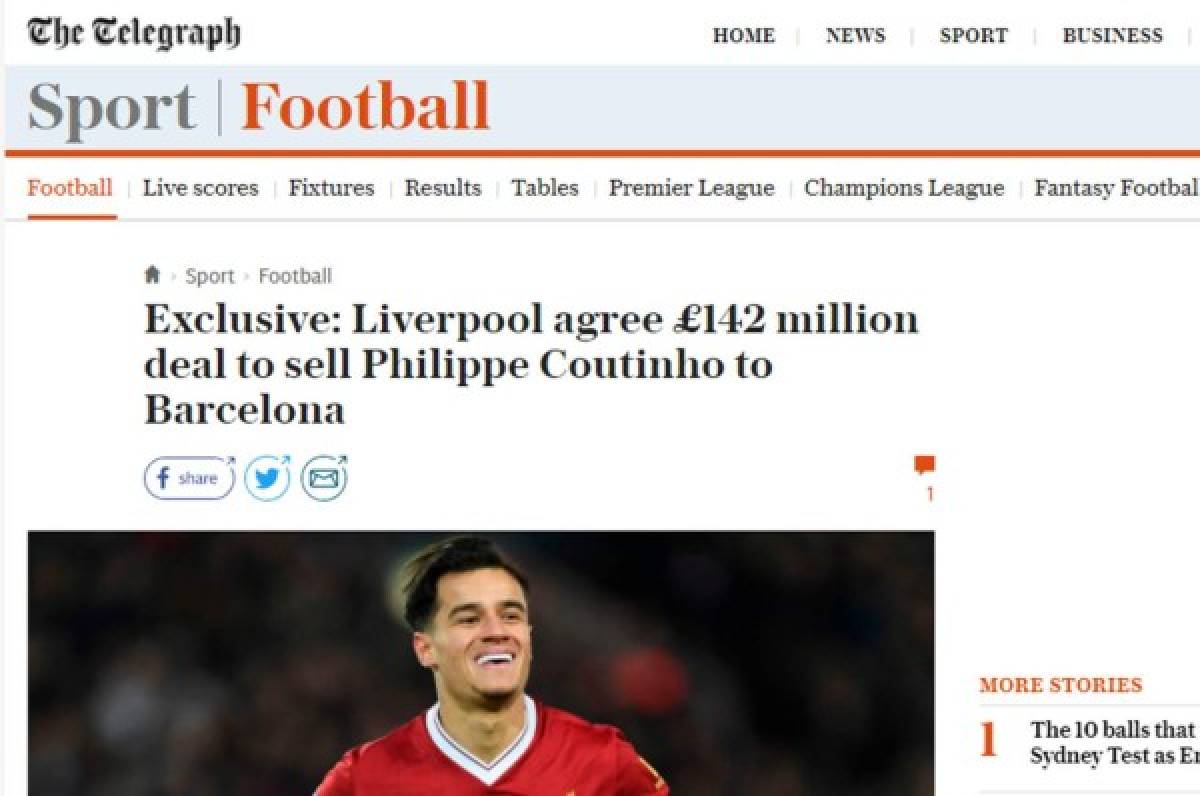 FICHADO: La prensa mundial se rinde al fichaje de Coutinho por el Barca