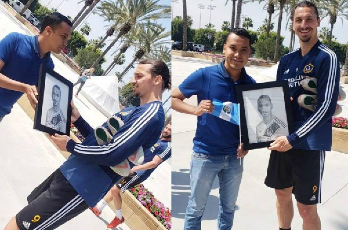 ¡Aficionado guatemalteco sorprende a Ibrahimovic con un regalo!