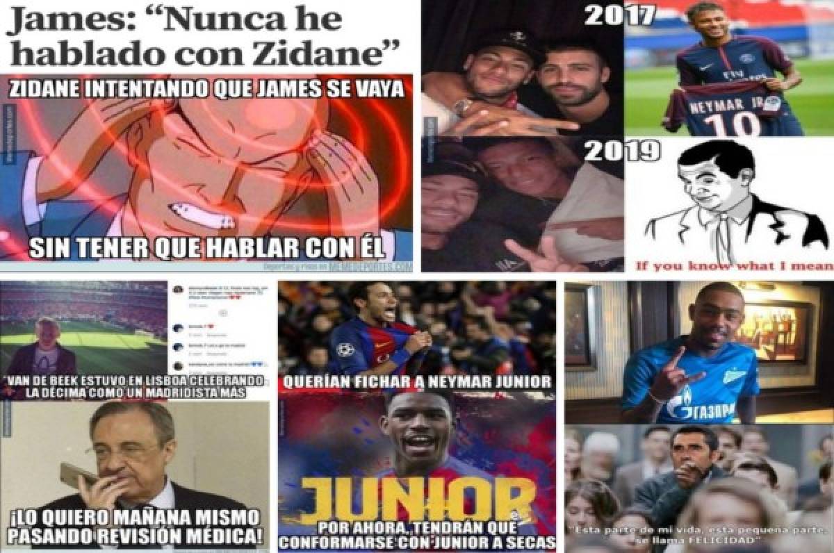 Los divertidos memes que ha dejado el mercado de fichajes, Neymar y James, las víctimas favoritas