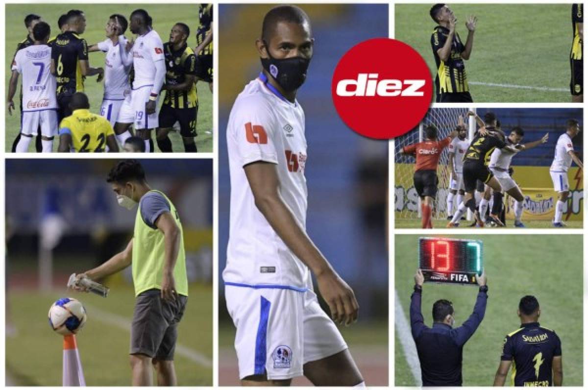 Fotos: ¿Por qué Jerry Bengtson jugó con mascarilla? Bronca Arboleda-Pírez y el cuidado con los balones