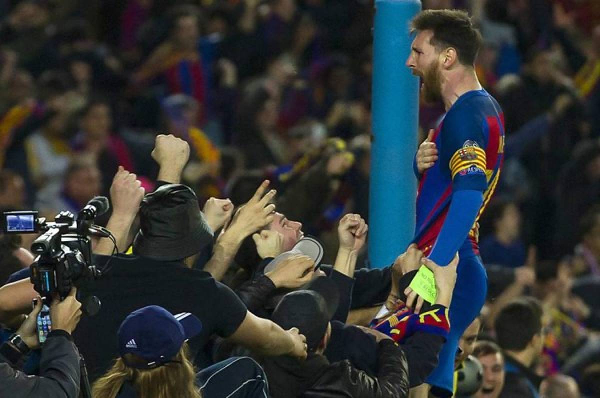 ¡La descomunal celebración de Messi vista desde las gradas!