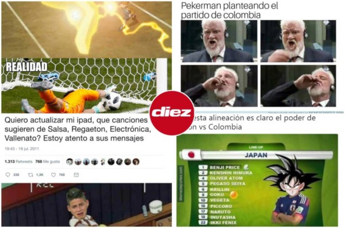Revientan las redes con memes tras la derrota de Colombia ante Japón en Rusia 2018